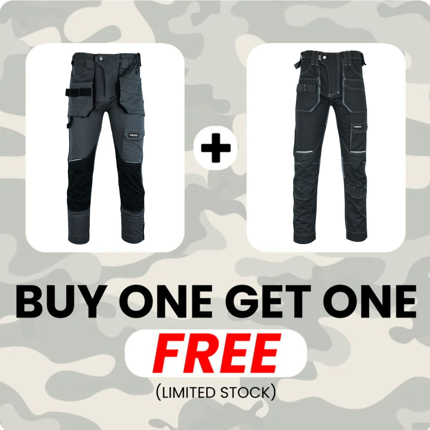 TRIXO™ Ultra-Stretch Premium Work Cargo Trousers