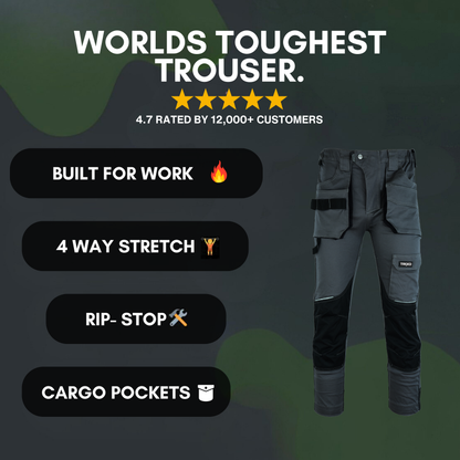 TRIXO™ Ultra-Stretch Premium Work Cargo Trousers