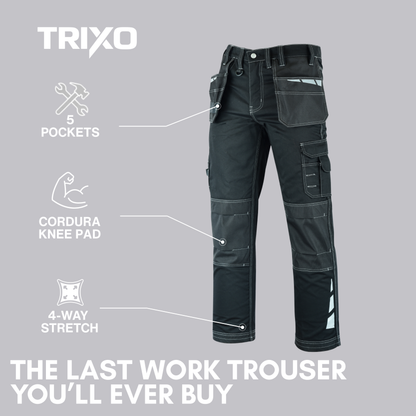 TRIXO™ Ultra-Stretch Pro Work Cargo Trousers