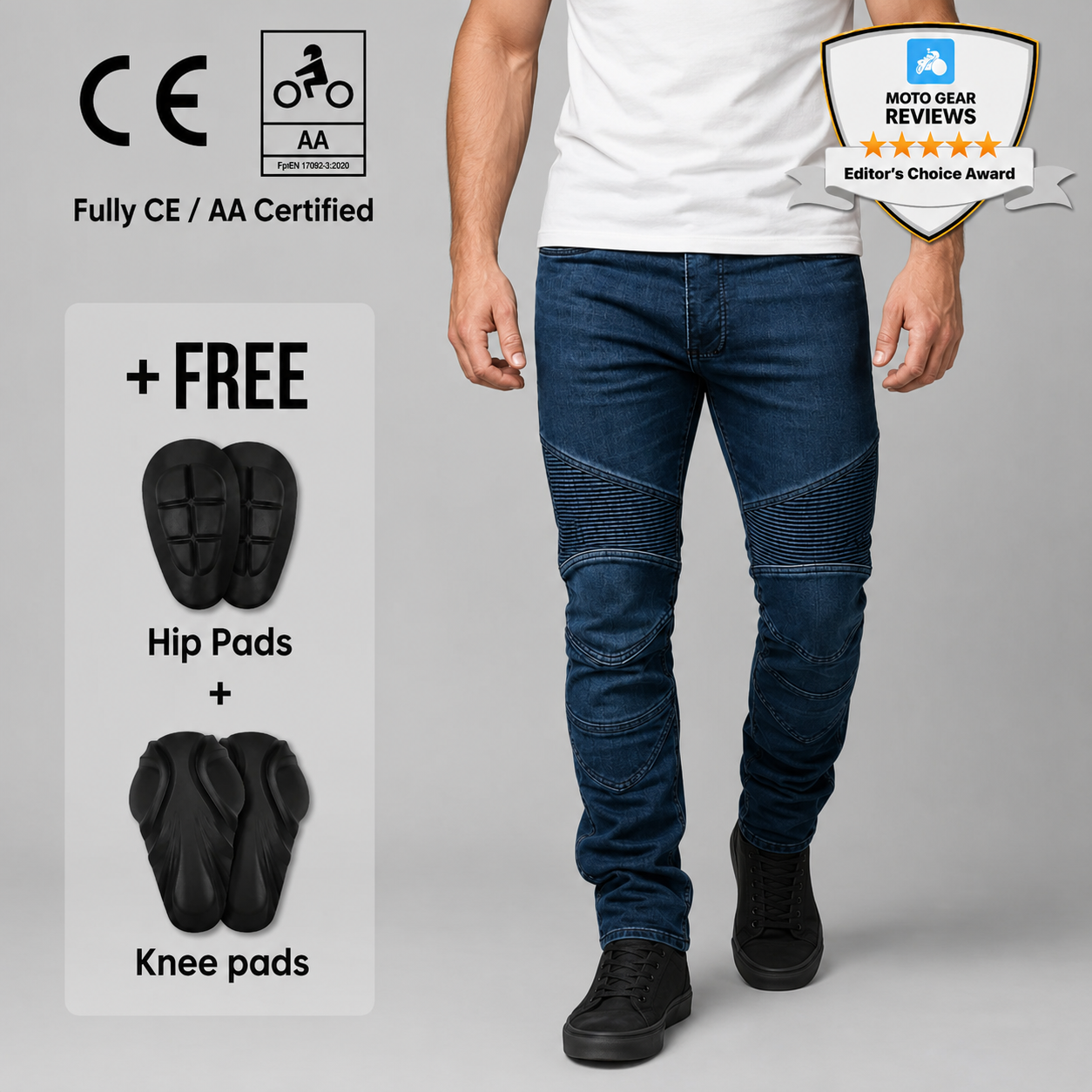 TRIXO CE AA Armored Motorcycle Riding Jeans