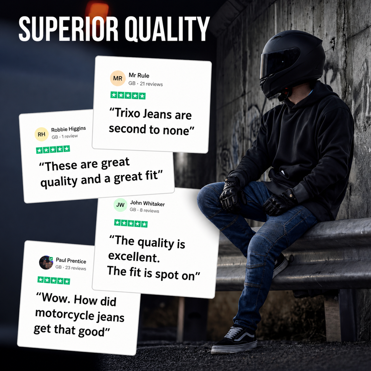 TRIXO™ Ultra-Stretch Pro Reinforced Riding Jeans