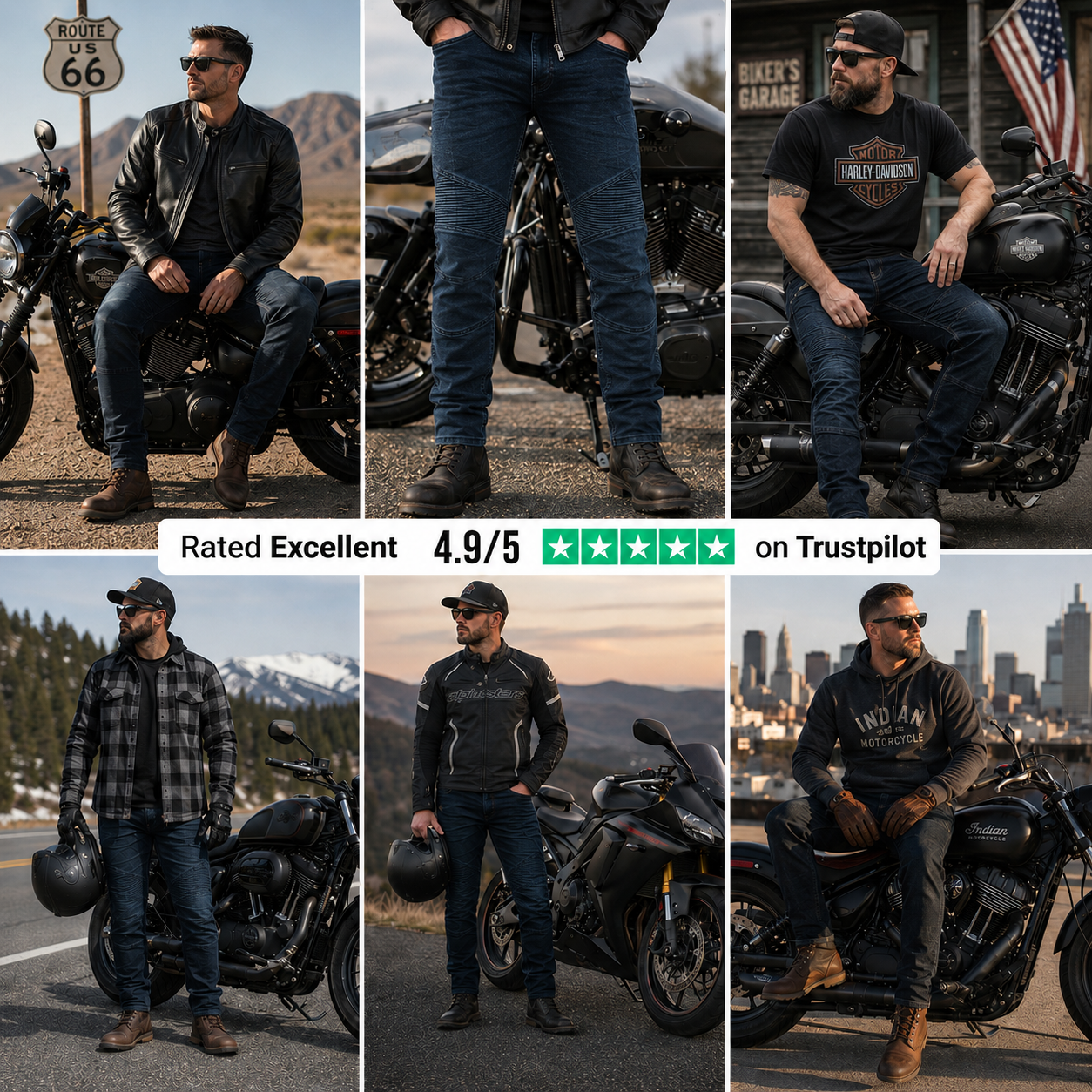 TRIXO CE AA Armored Motorcycle Riding Jeans
